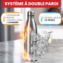 OTTO KONING Gourde Isotherme 1L Inox - Bouteille Thermos Café Thé Sans BPA | Inox 18/8 sans BPA, double paroi sous vide, chaud 1