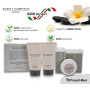 PRESENT-MORE - Kit Accueil 30 Invités Scent Company Milano | Parfum Ambre Royal - Shampooing, Gel Douche, Savon, Bonnet de Douch