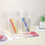 Brosses à dents de voyage,20 paquets de brosse à dents de voyage Camping Hotel jetables brosses à dents et dentifrice (5 couleur