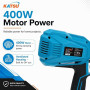 KATSU Pistolet de Peinture Électrique 400W 800ml avec 3 Buses et 3 Modes de Pulvérisation pour Clôtures, Murs, Plafonds, Traitem