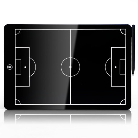 LCD Tableau Tactique de Football,16 Pouces Électronique Panneau Stratégie d'entraînement numérique avec Stylo pour l'entraîneur 