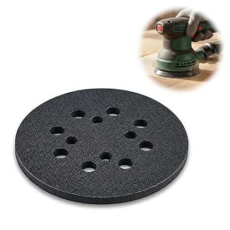 Plateau de Support Professionnel Universel pour Ponceuse 125mm 8 Trous | pour Ponceuse Excentrique, Disque de Rechange Compatibl