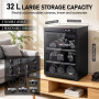 TECKZOON Armoire sèche 32L pour Appareil Photo, humidité réglable | 35 à 75 % d'humidité, 3 niveaux avec 2 étagères de séparatio