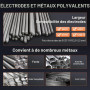 SOARFLY Poste à souder à électrodes ARC 250 A avec indicateur LED, double tension 110 V/220 V IGBT Inverter Poste à souder porta
