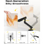 NB Ergonomic Smoovex Bras de Moniteur pour Écran 17 à 32'', Charge 9 kg | Bras pour écran, Support Ecran PC, Bras Mécanique Écra