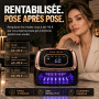 SOLAYA LumiCore™ Lampe UV Ongles Gel, Sans Fil & Secteur, Sèche-Ongles Rapide pour Vernis Semi-Permanent, 4 Minuteries, Capteur 