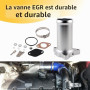 Hugwish Kit Suppression Vanne Egr 1.9 Tdi 130/160 CV Diesel | Tuyau De Rechange Pour Valve Egr, Kit Valve Replacement Pipe Alumi