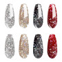 Vishine Vernis Gels Semi-Permanents, Lot de 4 Couleurs Pailleté Or Argent Rouge Noir Collection Nail Art Vernis à Ongles UV LED