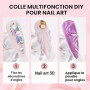 Makartt Rhinestone Glue Gel 30g 3D Nail Art, Adhésif Super Fort pour Strass | Colle Adhésive Super Forte Strass Bijoux Décoratio