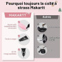 Makartt Rhinestone Glue Gel 30g 3D Nail Art, Adhésif Super Fort pour Strass | Colle Adhésive Super Forte Strass Bijoux Décoratio