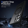 JETech Coque Magnétique pour Samsung Galaxy S24 Ultra, Noir | Compatible avec MagSafe, Dos Translucide Mat, Étui Housse Protecti