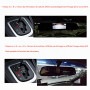 SIXRUN Moniteur de Voiture, Moniteur de Rétroviseur HD de Voiture 4,3 Pouces, Caméra de Recul de Vision Nocturne étanche 8LED