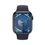 Apple Watch Series 9 [GPS + Cellular, 45mm] Coque en Alluminum Minuit avec Bracelet de Sport Minuit, M/L (Reconditionné)