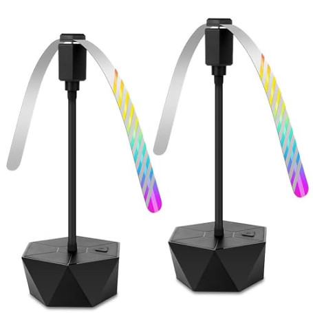 UQTUKO Ventilateur Anti-Mouche, 2 Pcs Chasse Mouche de Table Répellante Fan Ventilateur Anti-moustiques pour Intérieurs Extérieu