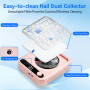 Makartt Aspirateur Ongles Professional Nail Dust Collector LED | itesse Réglable, Filtre Réutilisable, Idéal pour Salon & Domici