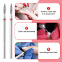YUXIANLB Lot De 6 Forets À Cuticules Diamantés Avec Étui Outils De Manucure Professionnels De 3/32" En Carbure De Tungstène Pour