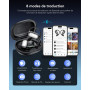 Écouteurs Traducteur IA Instantané 198 Langues Bluetooth 6.1 Sans Fil 80h | IA Oreillette Traducteur 8 Modes de Traduction pour 