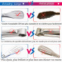Extodry Lot de 2 pinces de cuisine en acier inoxydable 304 (30.5 cm, 22.9 cm), pince de cuisine, pince à barbecue, pince résista