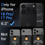 JETech Verre Trempé pour iPhone 18 Pro/17 Pro, Lot de 3 | 9H Protection D'écran, Transparent HD, Protection Anti-Rayures, Outil 