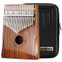 Moozica 17 touches Kalimba, Professionnel De Haute Qualité Doigt Pouce Piano Instrument de Musique (K17K)