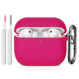 KOKOKA Coque Étui pour AirPods Pro 3 avec Kit de Nettoyage, Watermelon Red | Housse en Silicone Etui de Protection Compatible av
