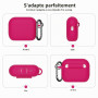 KOKOKA Coque Étui pour AirPods Pro 3 avec Kit de Nettoyage, Watermelon Red | Housse en Silicone Etui de Protection Compatible av