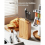 Denkich Couteau Cuisine, 6 Pièces Professionnels Couteaux et Ustensiles de Cuisine en Acier Inoxydable, couteaux de cuisine Port