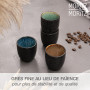 Moritz & Moritz SOLID Lot de 4 tasses à expresso, en faïence, 70 ml, design réactif avec intérieur coloré, petites tasses à café