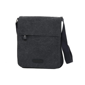 Pochette Katana Portée Travers en Toile Garni Cuir De Vachette 6568