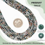 NBEADS Environ 415 Pcs Perles D'Agate Indiennes, 4mm Perles en Pierres Précieuses Naturelles Pierres semi-précieuses pour Bracel