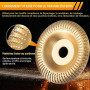 Disque Bois Meuleuse pour le Meulage, 3 Pièces Disques de Meulage pour Façonner, Meuler et Couper, Accessoires pour Meuleuse d'A