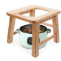 MOGUOBIN Siège vapeur en bois avec quatre pieds, toilettes tridimensionnelles, chaise vapeur V Steam at Hom eattachment H 40cm(p