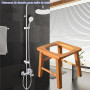 MOGUOBIN Siège vapeur en bois avec quatre pieds, toilettes tridimensionnelles, chaise vapeur V Steam at Hom eattachment H 40cm(p