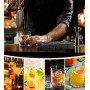Ankway Lot de 2 Bac à Glaçons avec Couvercle, 30 3.5cm Glacons Moule Silicone, Sans BPA, Faciles à Retirer pour Cocktails, Whisk