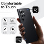 JETech Coque Fine pour Samsung Galaxy S25 Ultra, Noir Titane | Protection de l'Objectif Caméra, Finition Mat Ultra-Fine, Étui Ho