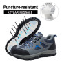 ISOOUS Chaussure de Securité Homme Femmes Chaussures de Travail Légère | Baskets de Sécurité Embout Acier Protection Antidérapan