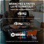 Numark Party Mix III Controleur DJ Bluetooth avec Eclairages | Beat Assist, Smart Fader, 16 Pads, Mixeur DJ 2 Decks, Stems Contr