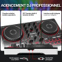Numark Party Mix III Controleur DJ Bluetooth avec Eclairages | Beat Assist, Smart Fader, 16 Pads, Mixeur DJ 2 Decks, Stems Contr