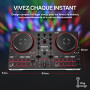 Numark Party Mix III Controleur DJ Bluetooth avec Eclairages | Beat Assist, Smart Fader, 16 Pads, Mixeur DJ 2 Decks, Stems Contr