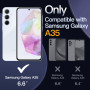 JETech Coque pour Samsung Galaxy A35, Transparent | Anti-Jaunissement, Antichoc, Dos PC Rigide Résistant aux Rayures, Étui Houss