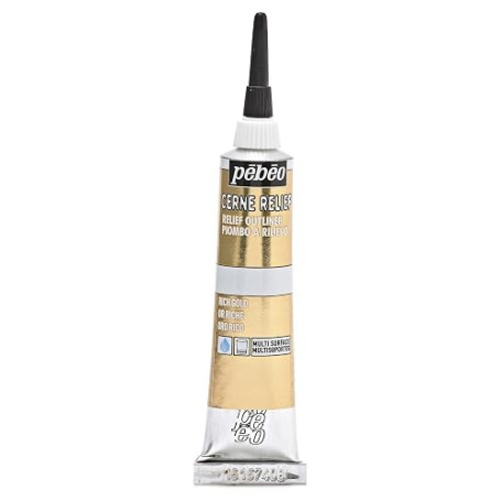 PEBEO INC Aquarelle 773120 Cerne Relief Rich Gold, Taille Unique