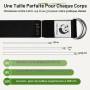 Slim Panda Sangle Yoga 180/250 cm pour Meilleurs Étirements, Ceinture Yoga avec Fermeture en Métal pour Les Yogis Débutants et C