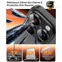TOCOL Protection Caméra pour iPhone 15 Pro Max, iPhone 15 Pro, Noir | Lot de 2, Résistant aux Rayures, Antichoc, Dureté 9H, Anti