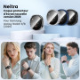 Neitra 4 Pièces PC Coque pour Samsung Galaxy Watch 9 8 40mm Protection | Coques avec Protecteur D'écran en Verre Trempé, étui de
