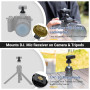 JJC Adaptateur Chaussure Froide pour DJI Mic 1 avec Filetage 1/4"-20 | Adaptateur de Chaussure Froide pour Appareils Photo Refle