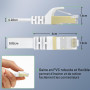 BUSOHE Câble Ethernet Cat 8 10M, Réseau RJ45 Haute Vitesse 40Gbps 2000MHz | Gigabit Plat LAN Cordon de Brassage Internet Compati