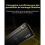 Lexar Thor Z Series OC DDR5 RAM Kit 32Go (2x16Go) 6000 MHz CL36 | Mémoire PC haute performance pour Intel XMP 3.0 / AMD EXPO – P