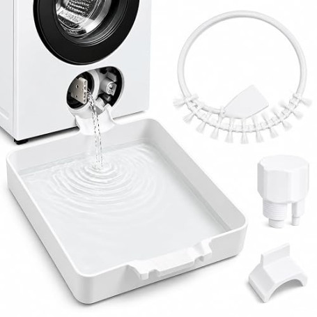 4 pièces Kit Bac Vidange Machine à Laver, Bac de Vidange Machine a Laver