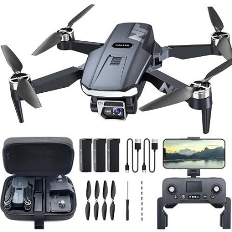 Drone GPS avec caméra 4K UHD pour adultes, 90 min de vol longue durée, moteur brushless, résistance au vent, suivi auto, retour