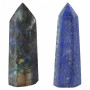mookaitedecor Labradorite & Lapis Lazuli Colonne Cristal Pierre Baguette Point,Pierre Guerison pour Méditation Décoration,Lot de